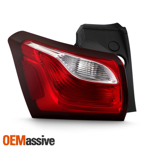 For 2018-2020 Chevy Equinox w/ Incandescent Chrome Red Tail Light Outer Driver