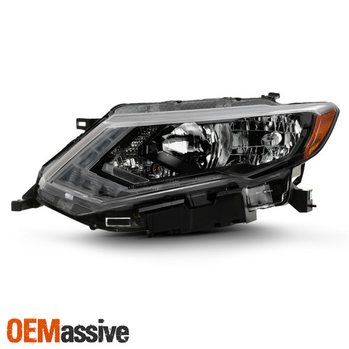 For 2017-2019 Nissan Rogue OE Headlights Housing w/LED DRL - Left