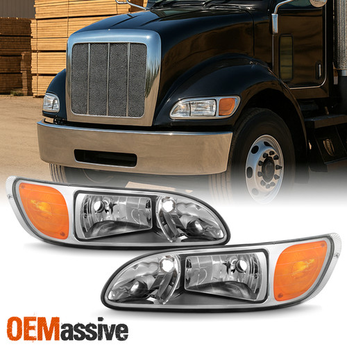 Fit Peterbilt 325 384 386 330 335 337 340 348 382 From 2005-2015 OE Headlights