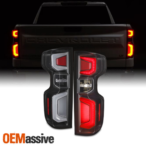 For 2019-2022 Chevy Silverado 1500 LED Light Bar Tail Lights Lamps Left + Right