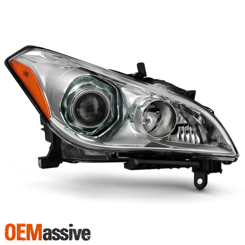 For 2011-2013 Infiniti M37 M56 HID w/o AFS Projector Chrome Headlight Passenger
