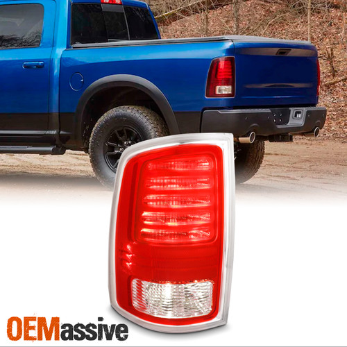 For 2013-2018 RAM 1500 2500 3500 LED Tail Light Lamp Driver Left Red Clear 13-18
