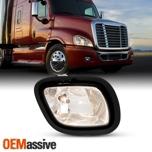 For 2008-2017 Freightliner Cascadia Fog Lights Lamps OE Design Chrome Passenger