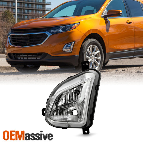 For 2018-2021 Chevy Equinox SUV Halogen Clear Fog Light Driver Left w/Bulb Screw