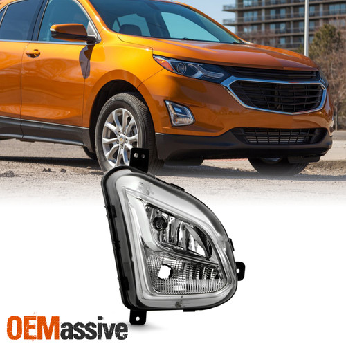 For 2018-2021 Chevy Equinox SUV Halogen Clear Fog Light Passenger w/Bulb Screw