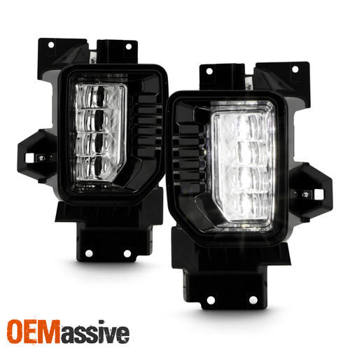 For 2020-2023 GMC Sierra 2500HD 3500HD LED Fog Lights w/ Wiring Harness + Switch