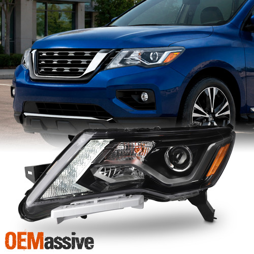 For 17-20 Nissan Pathfinder LED w/DRL Projector Headlights OE Style Left Side