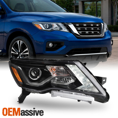 For 17-20 Nissan Pathfinder LED w/DRL Projector Headlights OE Style Right Side