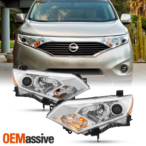 For 2012-2017 Nissan Quest 12-17 [Halogen Type] Headlight OE Driver+Passenger
