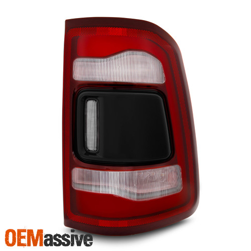For 2019-2024 Dodge Ram Rebel LED Tail Light w/Blind Spot Senser Black Passenger