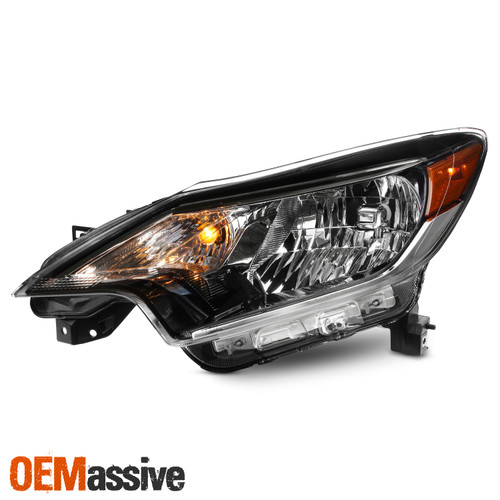 For 2017-2019 Nissan Versa Note Black Headlight Headlamp Driver Left Side 17 -19