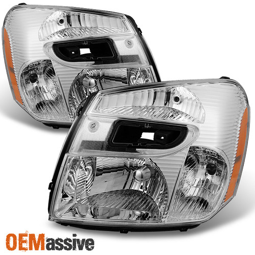 Fit 2005-2009 Chevy Equinox Headlights Lights Lamps Replacement Left + Right