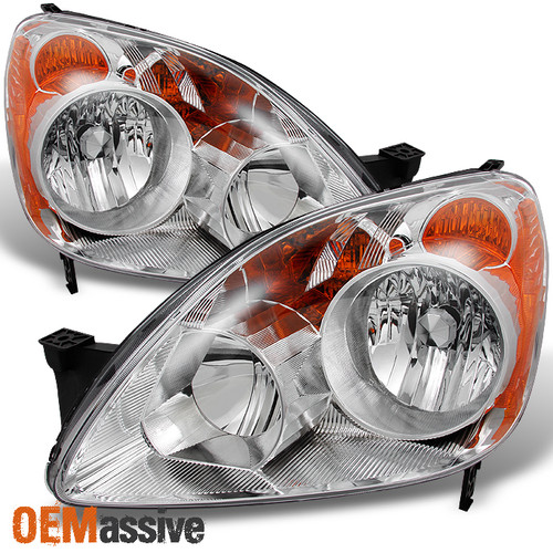 Fit 2005-2006 Honda CRV CR-V Replacement Headlights Japan Built Model Left+Right