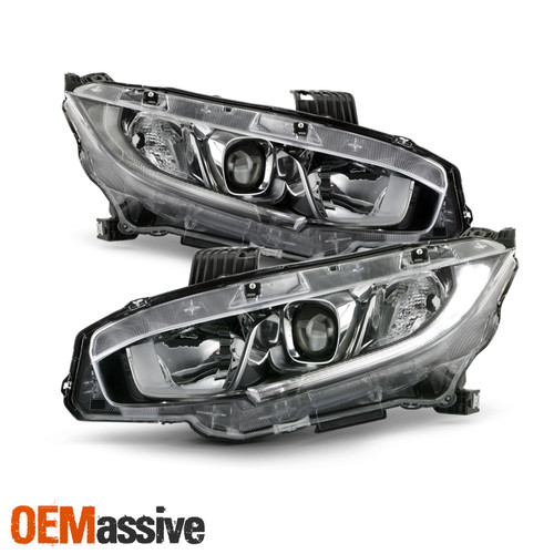 For 16-21 Honda Civic DX EX EX-L EX-T LX LX-P Projector Headlights 2016-2021