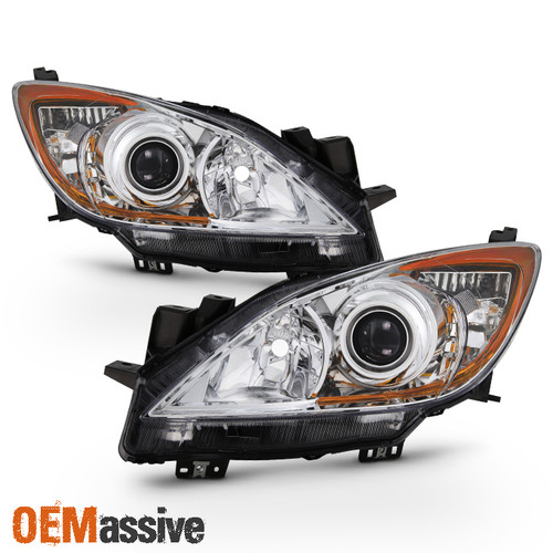 Fit 2010 2011 2012 2013 Mazda 3 Mazda3 Halogen Headlights 10 11 12 13 Left+Right