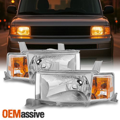 Fits 2004 2005 06 Scion xB bB Headlights HeadLamps Replacement Driver+Passenger