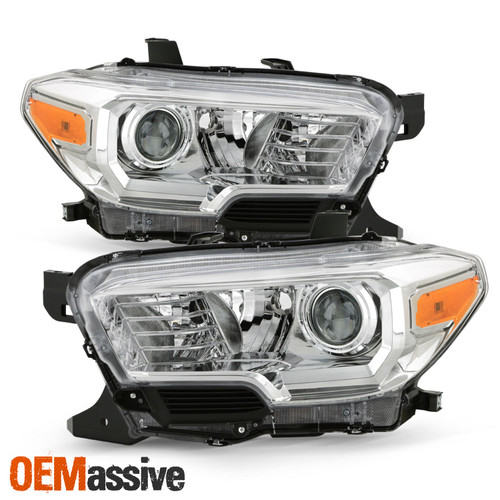 For 2016-2022 Toyota Tacoma SR/SR5 Model w/o DRL LED Headlights Light Left+Right