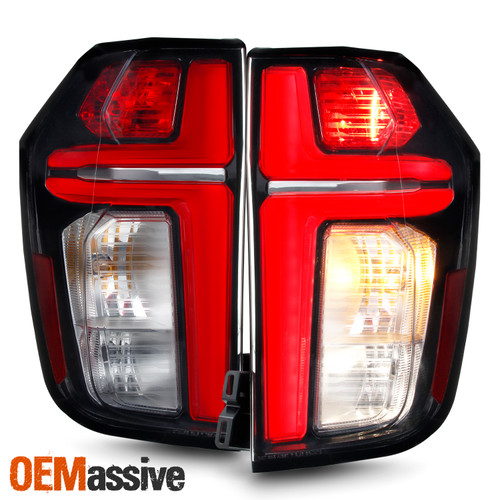 For 2021-2024 Chevy Suburban|Tahoe Halogen Black Tail Lights Pair w/ LED Running