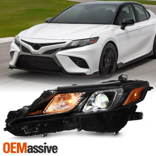 For 2018-2024 Toyota Camry SE XSE Haogen Type Projector Headlight Driver Black