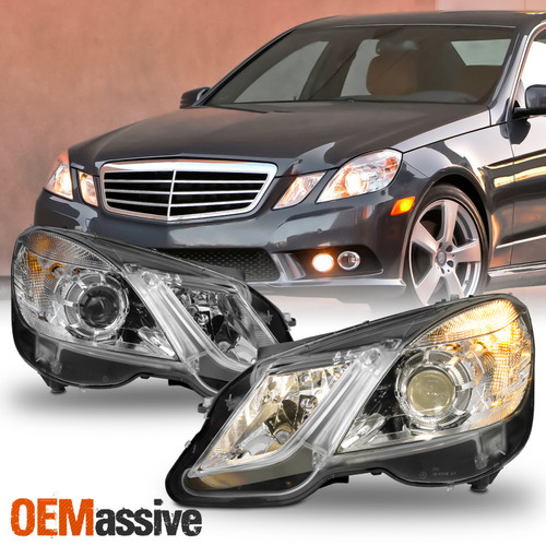 For 2010-2013 Mercedes Benz W212 E350 E550 Halogen Projector Headlights Assembly