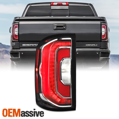 For 20016-2018 GMC Sierra 1500 LED Running Turn Signal Chrome Tail Light Driver