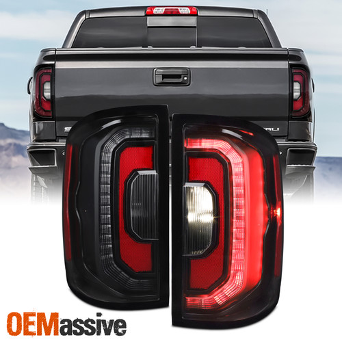 For 2014-2018 GMC Sierra 1500 [Incandescent Upgrade] DENALI Style LED Tail Light