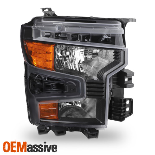 For 2022-2024 Chevy Silverado 1500 [Halogen Type] Black HeadLamp Passenger Right