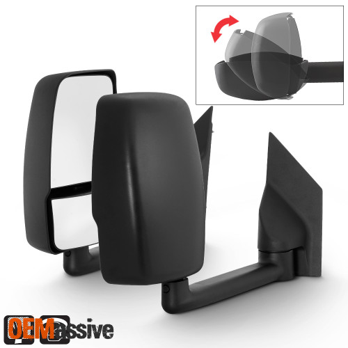 Fits 2003-2019 Chevy Express / GMC Savana Van Towing Mirrors Replacement Pair