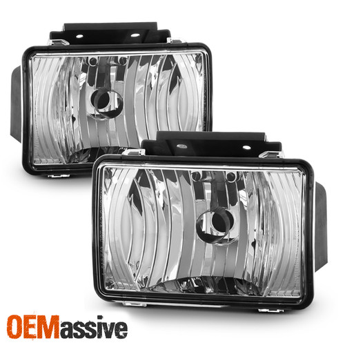 Black Bumper Driving Fog Lights For 2004-12 Colorado Canyon 06-08 Isuzu i-Series