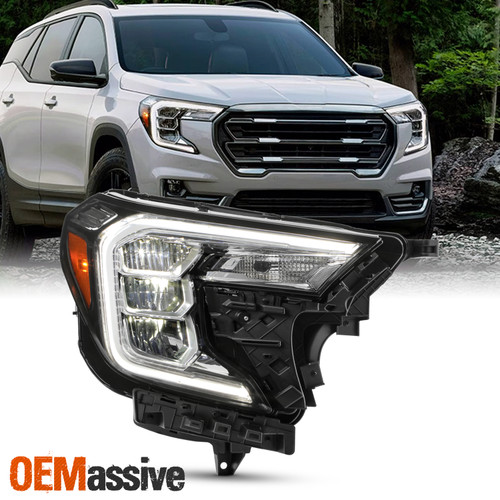 For 2022-2024 GMC Terrain SLE/SLT Full LED DRL Reflector Type HeadLamp Passenger