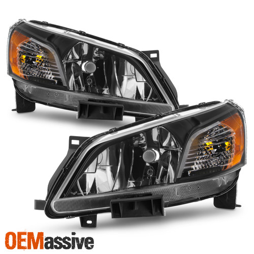 For 2013-2021 Nissan NV200 Halogen Type Black Clear Headlights Driver+Passenger