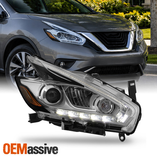 For 15-18 Nissan Murano LED w/ DRL Turning Signal Projector Headlight Passenger