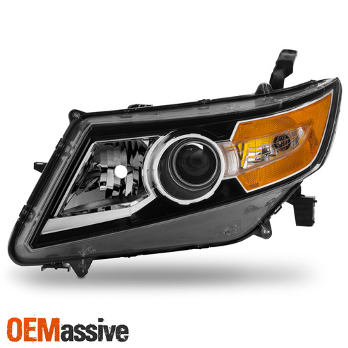 For 2014-2017 Honda Odyssey Headlight Projector Headlamp Driver Black Housing