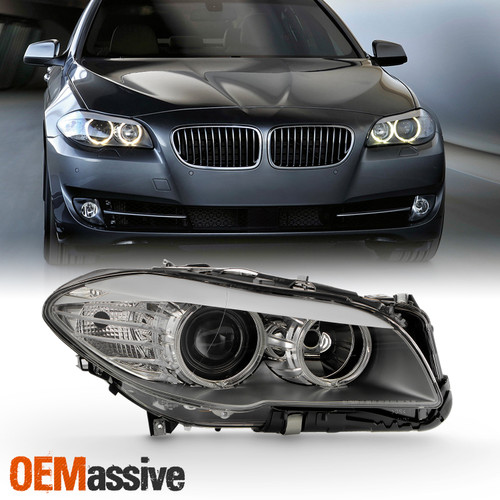 For 2011-2013 BMW 528i 535i Halogen w/ LED Halo Projector Headlight Passenger
