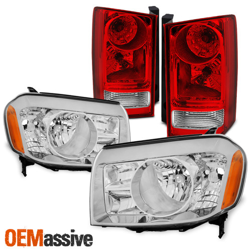 Fits 2009 2010 2011 Honda Pilot Amber Corner Headlights Pair + Tail Lights Set