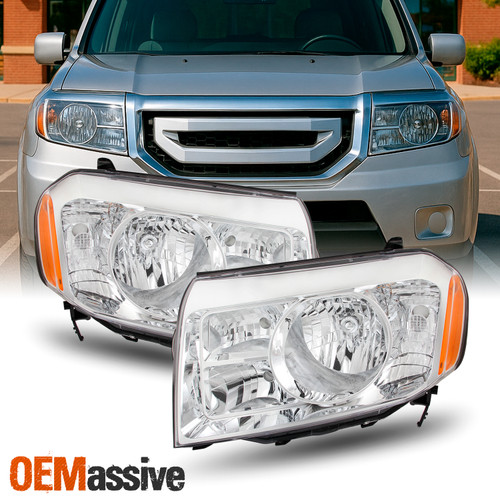 Fits 2009 2010 2011 Honda Pilot Headlights Lights Lamps Left + Right 09 10 11t