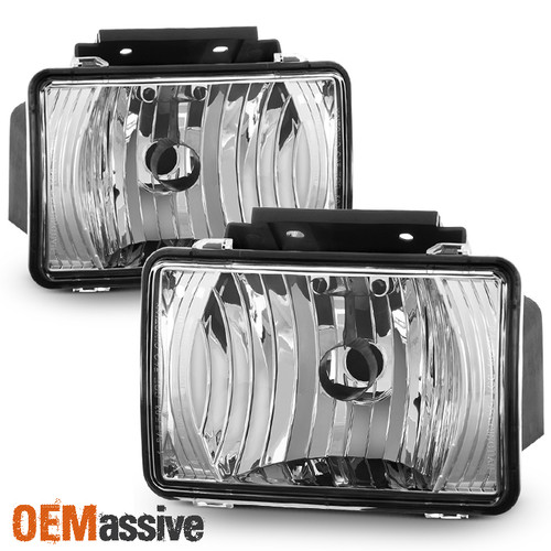 Fit 2004-2012 Chevy Colorado GMC Canyon Pickup Clear Bumper Fog Lights Lamp Pair