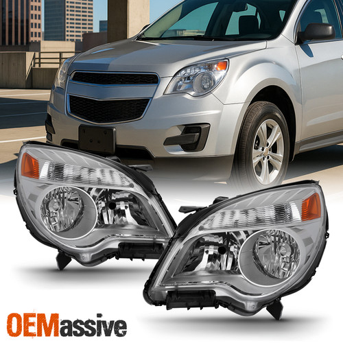 Fit 2010-2015 Chevy Equinox LS & LT Headlights Lamps Left+Right 10 11 12 13 14 15