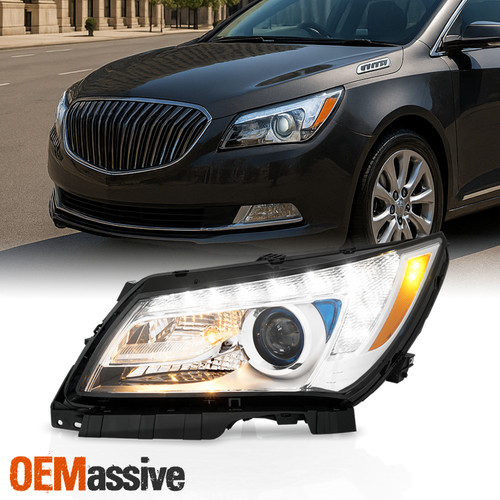 For 2014-2016 Buick LaCrosse [HID Type] Projector Headlight Driver LED DRL w/AFS