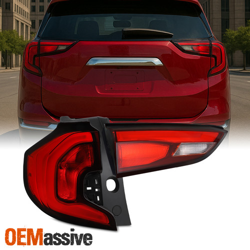 For 18-23 GMC Terrain SLE SLT Red Tail Light Out+In 2Pc Driver w/ LED DRL Signal