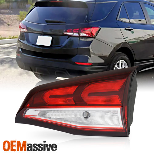 For 2022-2024 Chevy Equinox Halogen Type Chrome Red Tail Light Inner Passenger