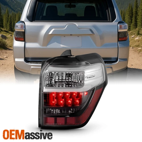 For 2014-2020 Toyota 4Runner Halogen Chrome Tail Light Passenger w/ LED Signal