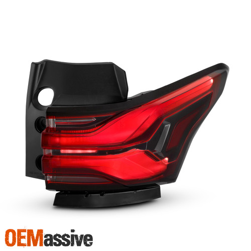 For 22-24 Chevy Traverse Full LED Running Black Red Tail Light Outer Passenger