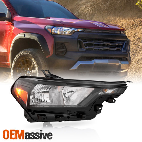 For 2023-2025 Chevy Colorado Halogen Headlight Headlamp OE Style Passenger