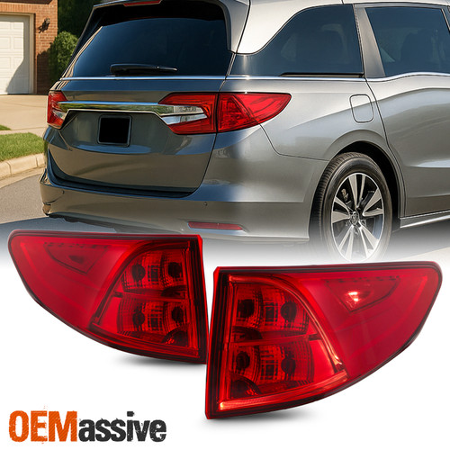 For 2018-2024 Honda Odyssey LED Rear Brake Lamp Outer Tail Light Replacement Set