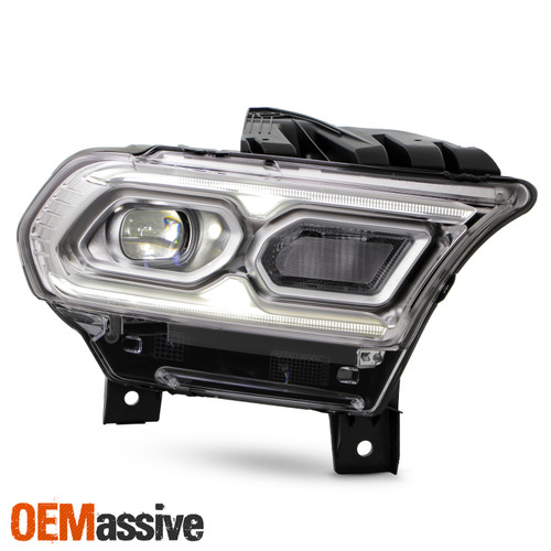 For 21-24 Dodge Durango Chrome Bezel Projector Headlight Right w/ Halogen Signal