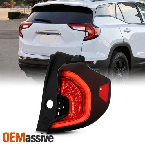 For 22-24 GMC Terrain SLE/SLT/AT4 Black Red Tail Light Outer Passenger w/LED DRL