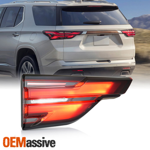 For 2022-2024 Chevy Traverse Full LED Black Red TailLight Inner Driver Left Side
