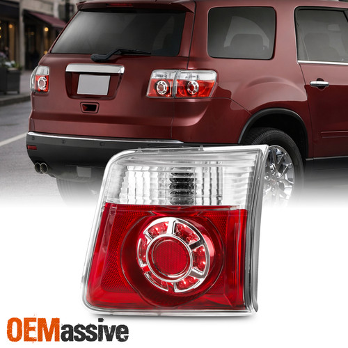 For 2007-2012 GMC Acadia LED Chrome Red Tail Light Brake Lamp Inner Passenger RH