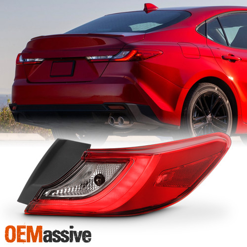 For 25-26 Toyota Camry LE/SE Halogen Black Red TailLight Outer Right +LED Signal